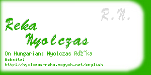 reka nyolczas business card